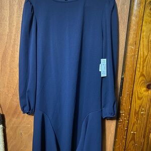 Elegant Navy Blue Dress